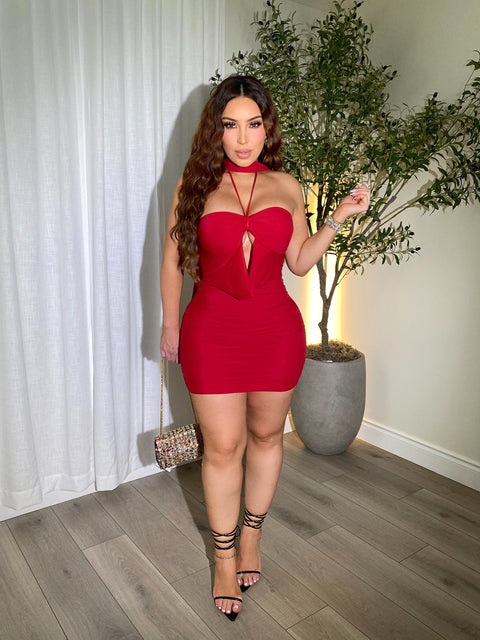Lola Red Mini Dress