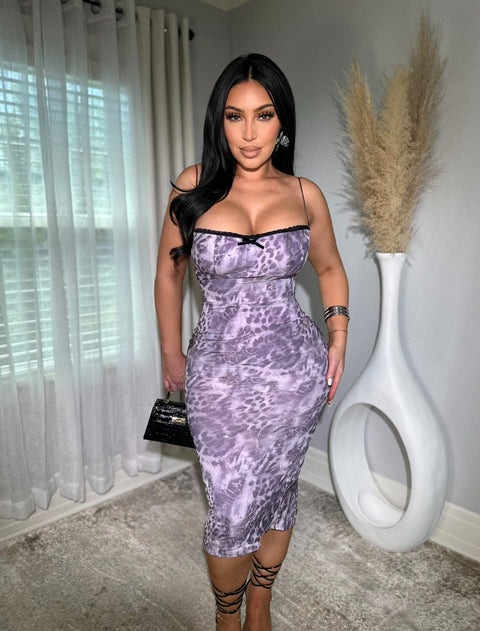 Wild Cat Purple Dress
