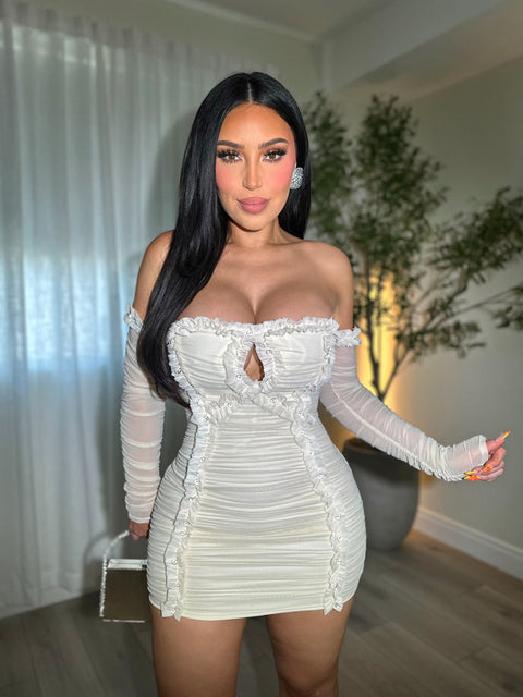 Amour Ivory Micro Dress
