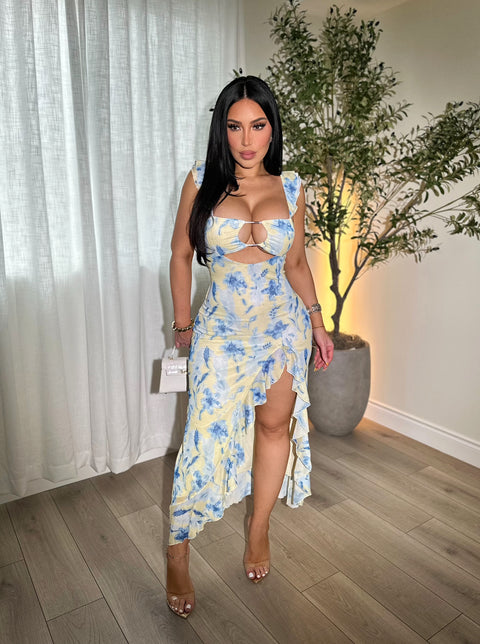 Bluebell Ruffle Maxi