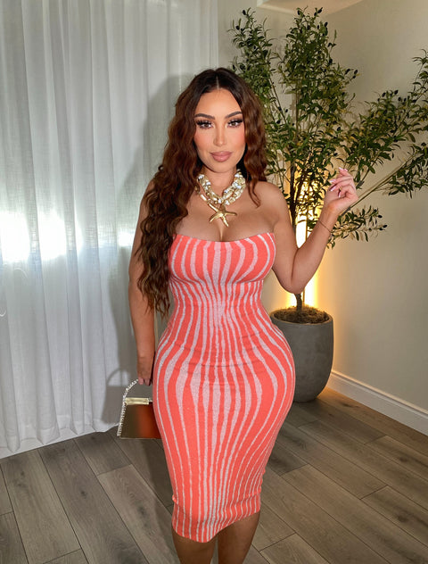Seashell Stripes Dress