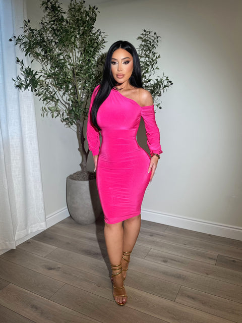 Upscale Hot Pink Dress