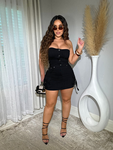 Wild Quest Black Dress