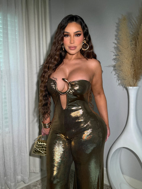 Medusa Gold Jumpsuit ￼
