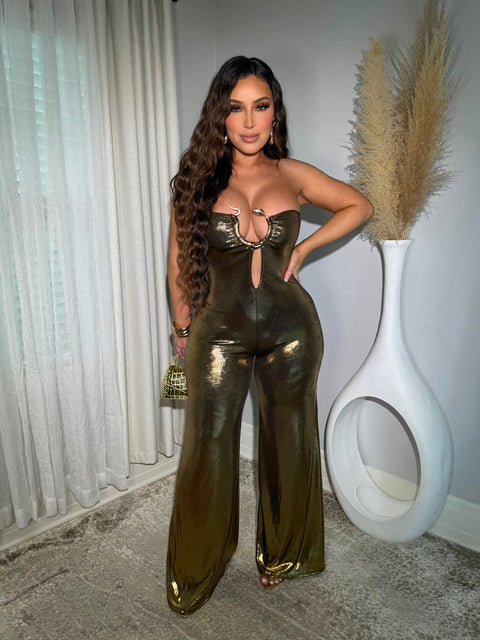 Medusa Gold Jumpsuit ￼