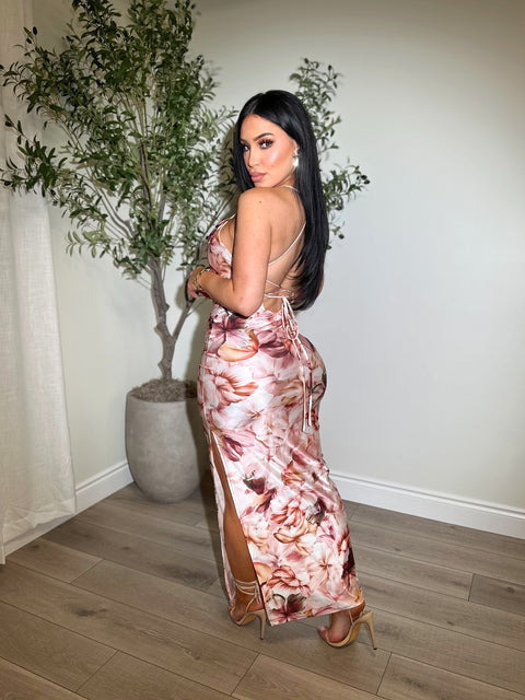 Bloom Allure Satin Maxi