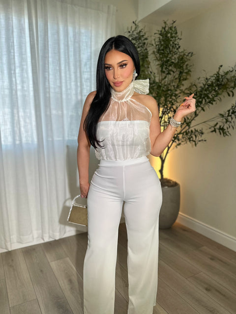 Polished White Jumpsuit