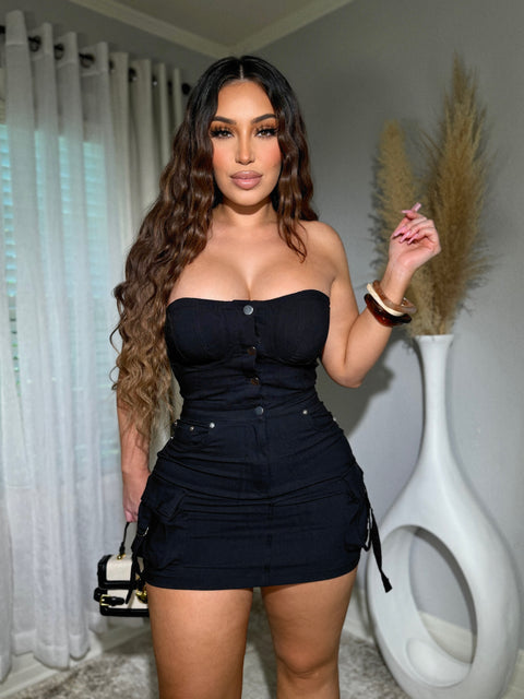 Wild Quest Black Dress
