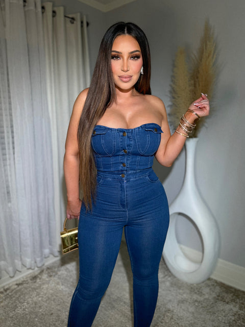 Genesis Dark Denim Jumpsuit