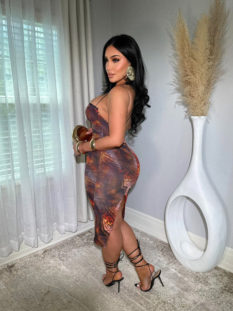 Wild Cat Brown Dress