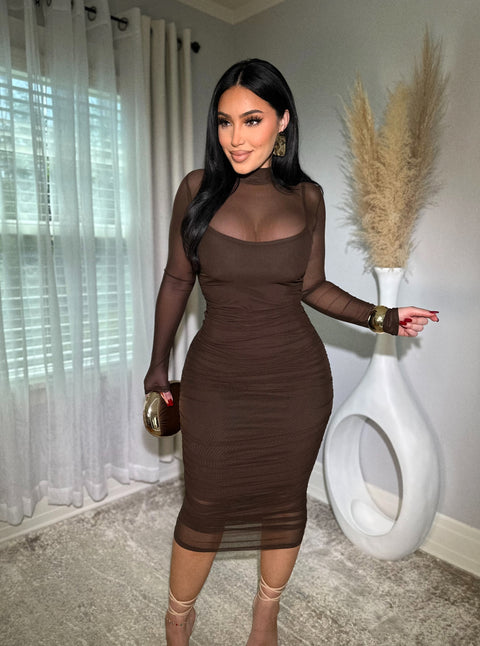 Dashing Chocolate Dress