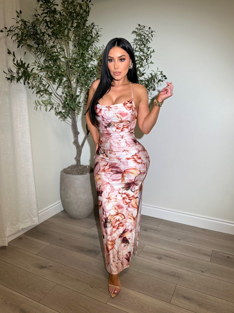 Bloom Allure Satin Maxi