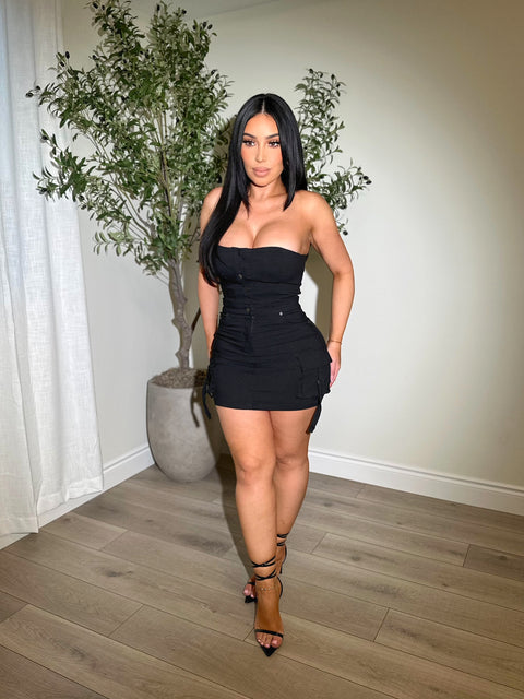Wild Quest Black Dress