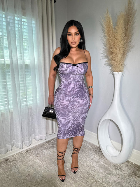 Wild Cat Purple Dress