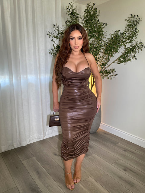 Independent Brown Dress￼