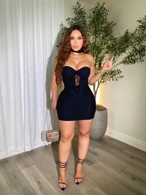 Lola Black Mini Dress
