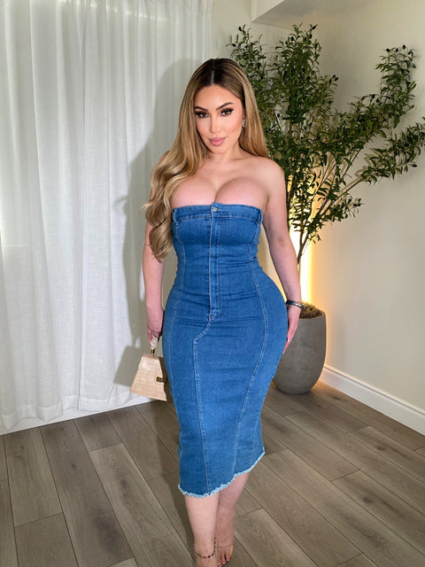 Sophie Dark Denim Dress
