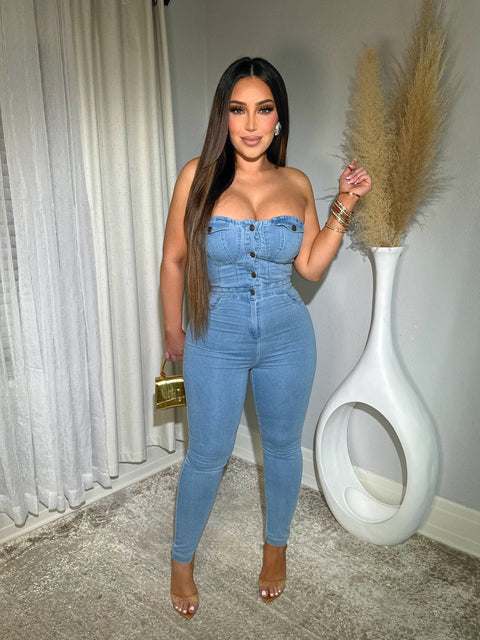 Genesis Light Denim Jumpsuit