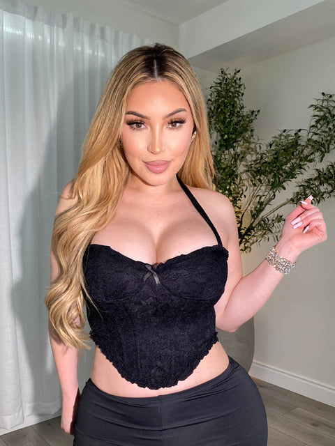 Flirty Black Top