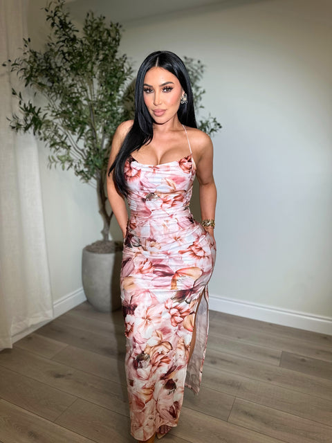 Bloom Allure Satin Maxi