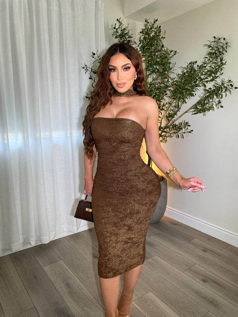 Champagne Bronze Dress