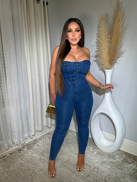 Genesis Dark Denim Jumpsuit