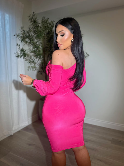 Upscale Hot Pink Dress