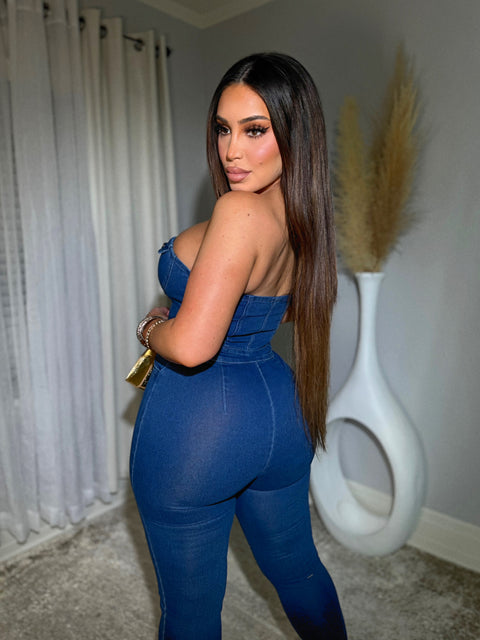 Genesis Dark Denim Jumpsuit
