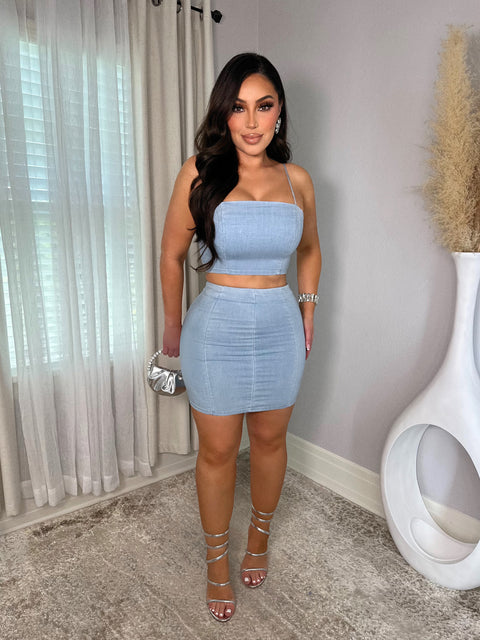 Marino Light Denim Set