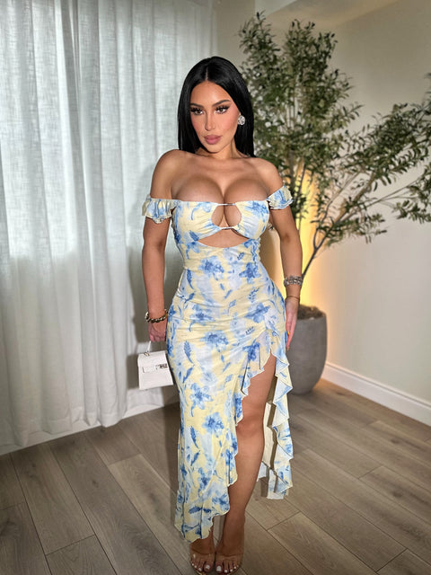 Bluebell Ruffle Maxi