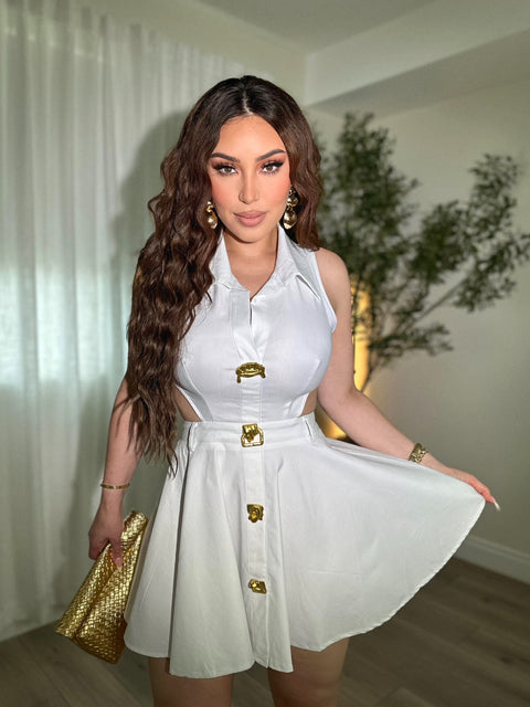 Yasmin White Mini Dress