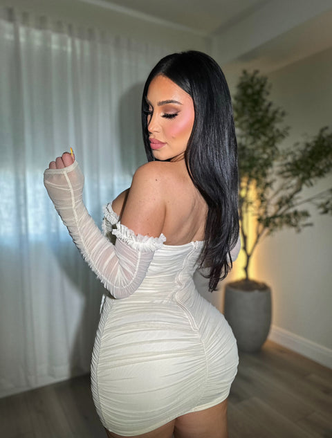Amour Ivory Micro Dress