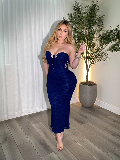 Olivia Blue Maxi Dress