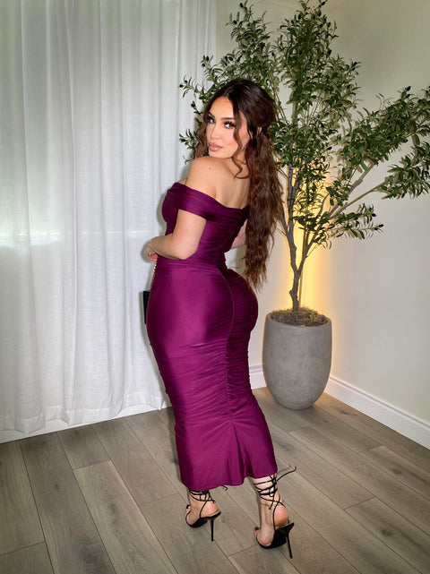 Luxurious Plum Dress