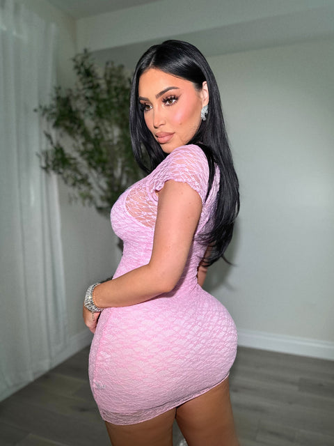 My Crush Baby Pink Mini Dress