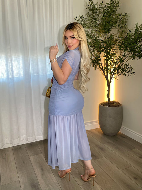 Anastasia Blue Gray Gown