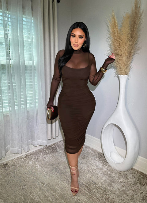 Dashing Chocolate Dress