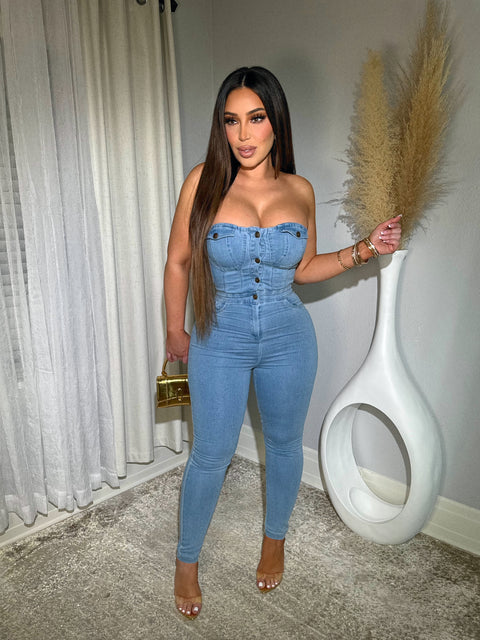 Genesis Light Denim Jumpsuit