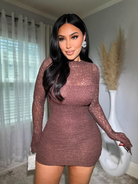 High Maintenance Mini Mocha Dress