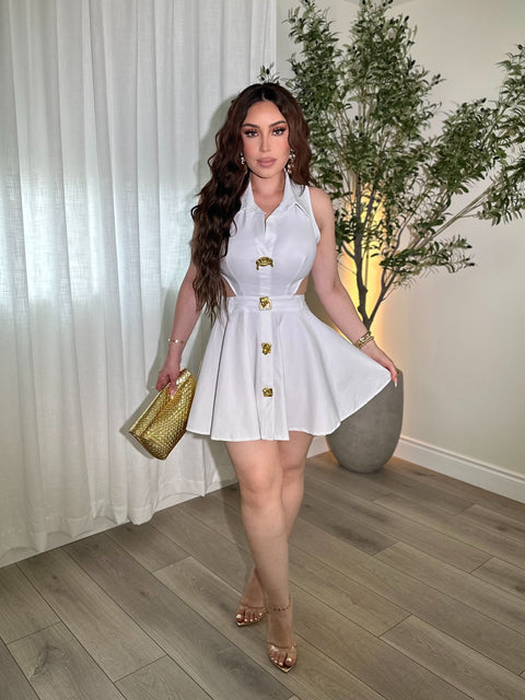 Yasmin White Mini Dress