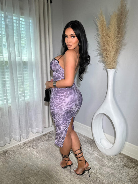 Wild Cat Purple Dress