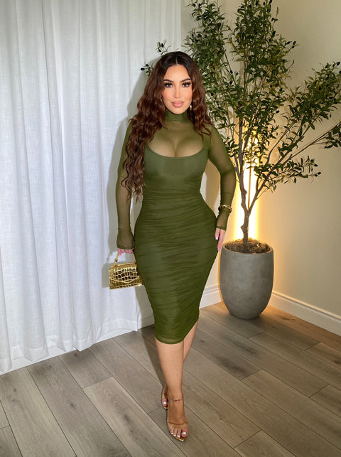 Dashing Olive Dress