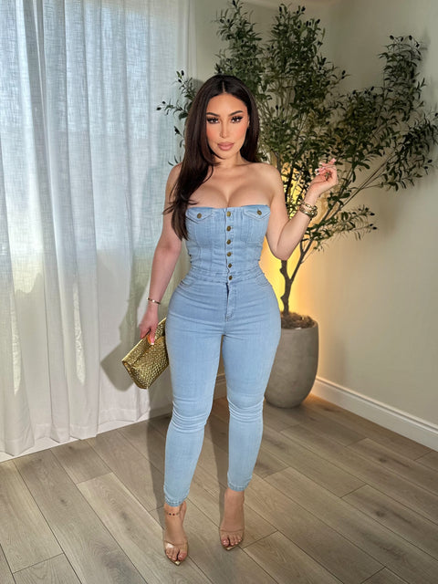 Demi Denim Jumpsuit