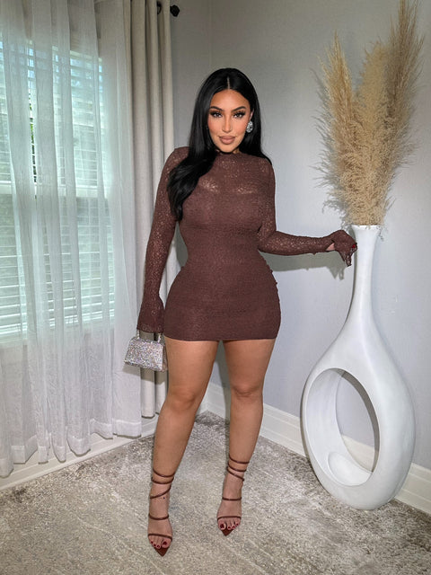 High Maintenance Mini Mocha Dress