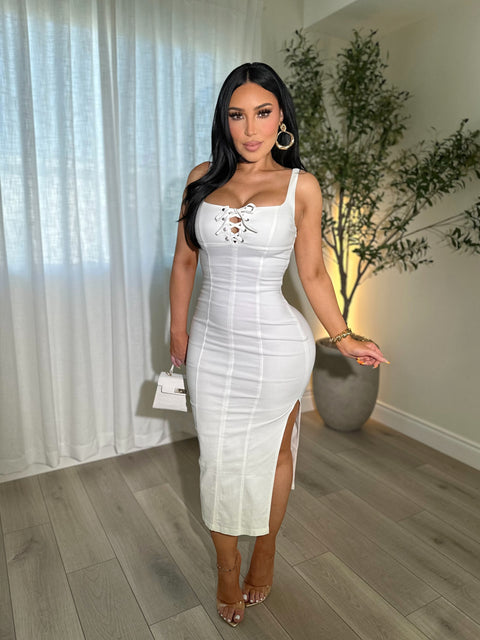 Melie Medi White Dress