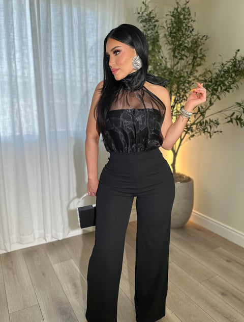Polished Black Jumpsuit