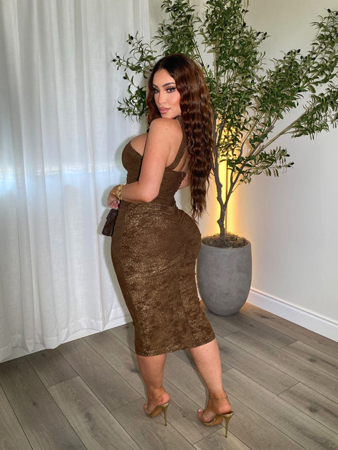 Champagne Bronze Dress