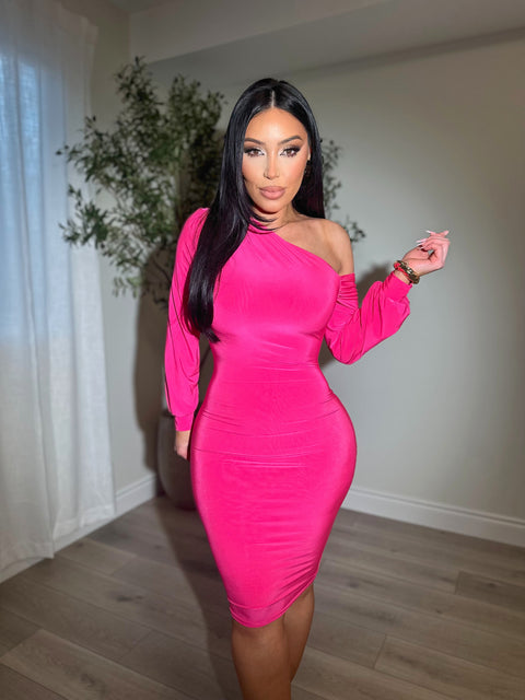 Upscale Hot Pink Dress