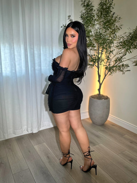 Amour Black Micro Dress