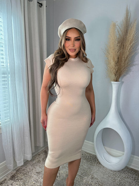 Ivory Classy Casual Dress